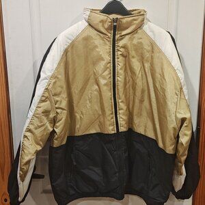 Vintage 90s HOLLOWAY Men's XL Nylon Winter Full-Zip Jacket Coat - SEE PICS